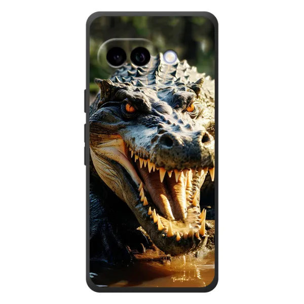 Чехол с принтом «Опасный крокодил» для Google Pixel 10a