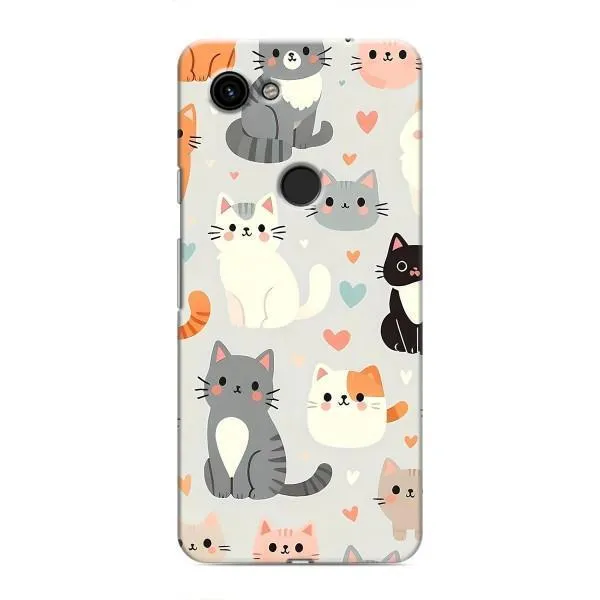 Чохол з принтом «Колаж котів» для Google Pixel 3 XL Чохол з принтом «Колаж котів» для Google Pixel 3 XL