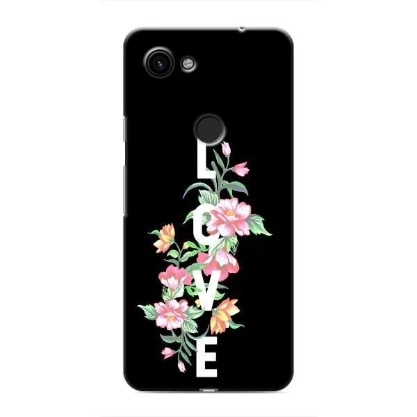 Чехол с принтом «Цветы LOVE» для Google Pixel 3a XL