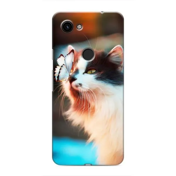 Чехол с принтом «Котик с бабочкой» для Google Pixel 3a XL