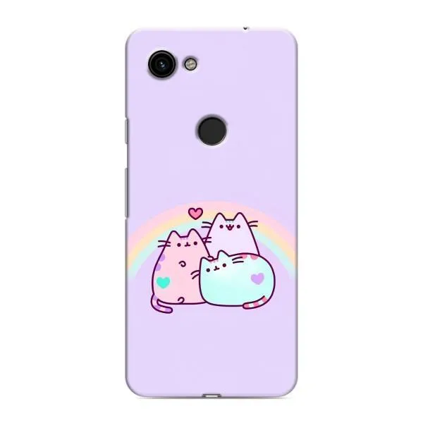Чехол с принтом «Радужные котики» для Google Pixel 3a XL
