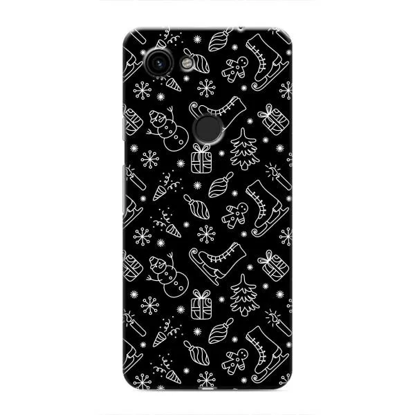 Чохол з принтом «Новорічний фон» для Google Pixel 3a XL