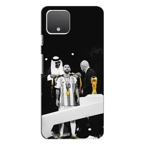 Чохол з принтом «Мессі коронований» для Google Pixel 4