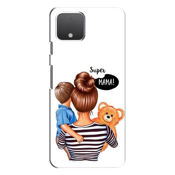 Чехол с принтом «Мама с сыном» для Google Pixel 4