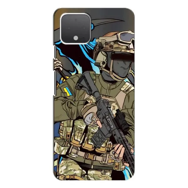 Чехол с принтом «Воин ВСУ» для Google Pixel 4 Чехол с принтом «Воин ВСУ» для Google Pixel 4