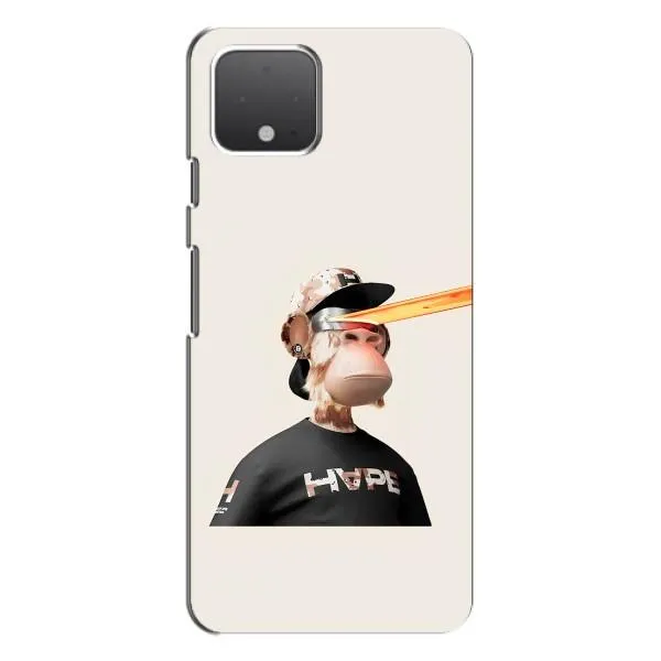 Чехол с принтом «обезьяна NFT в очках» для Google Pixel 4