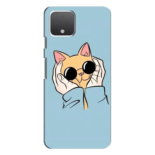 Чехол с принтом «Котик в очках» для Google Pixel 4 Чехол с принтом «Котик в очках» для Google Pixel 4
