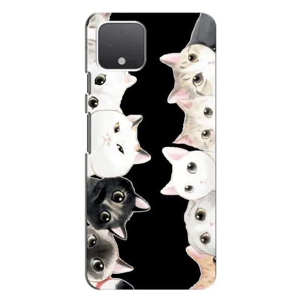 Чехол с принтом «Взгляд котов» для Google Pixel 4 Чехол с принтом «Взгляд котов» для Google Pixel 4