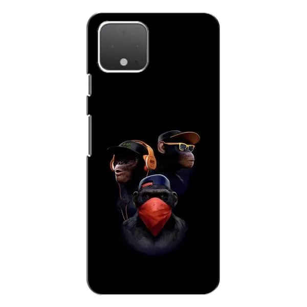 Чехол с принтом «Три обезьяны» для Google Pixel 4