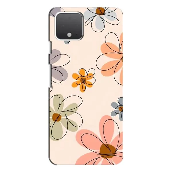 Чехол с принтом «Разноцветные цветы» для Google Pixel 4