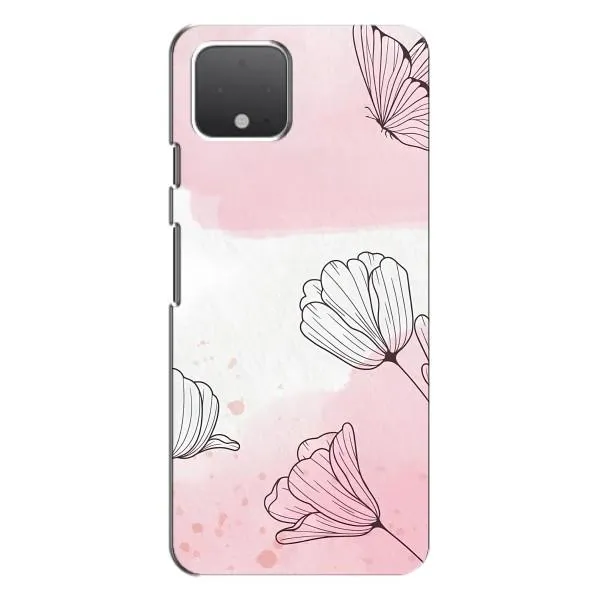 Чехол с принтом «Розовые цветы» для Google Pixel 4