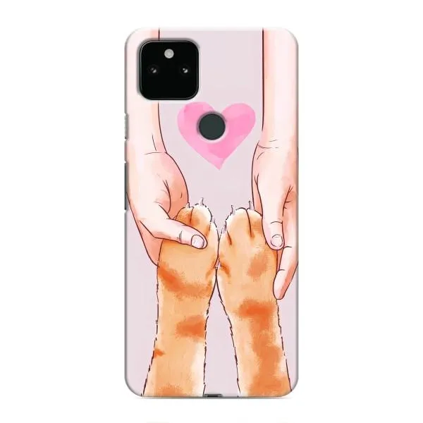 Чохол з принтом «Любовь до котиків» для Google Pixel 5