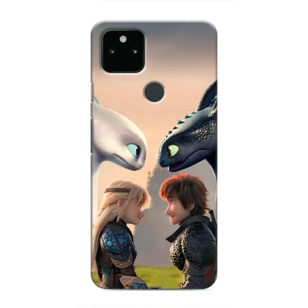Чохол з принтом «Гикавка і Астрід» для Google Pixel 5 Чохол з принтом «Гикавка і Астрід» для Google Pixel 5