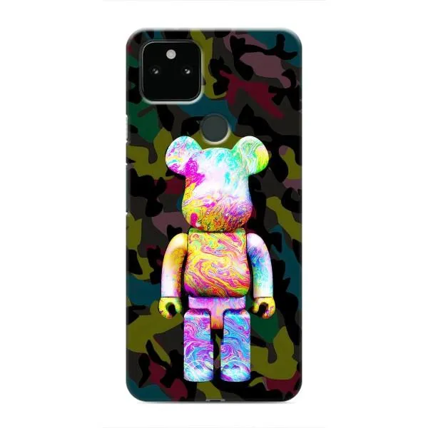 Чохол з принтом «Яскравий Bearbrick» для Google Pixel 5a 5G