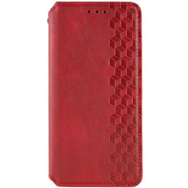 Кожаный чехол-книжка GETMAN Cubic (PU) для Google Pixel 6 Pro — Красный — фото 1