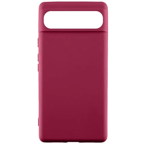 Чехол TPU GETMAN Liquid Silk для Google Pixel 6 Pro — Бордовый