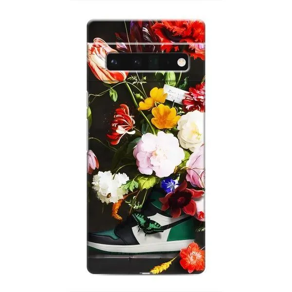 Чехол с принтом «Nike цветы» для Google Pixel 6 Pro