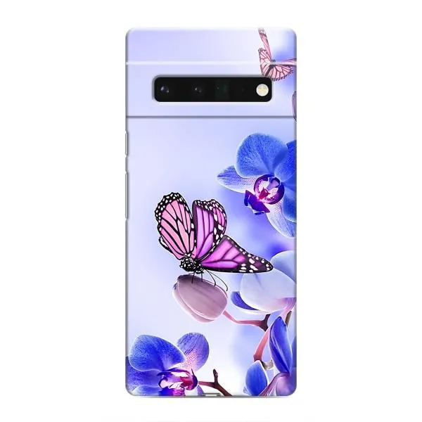 Чехол с принтом «Бабочка на цветочке» для Google Pixel 6 Pro Чехол с принтом «Бабочка на цветочке» для Google Pixel 6 Pro