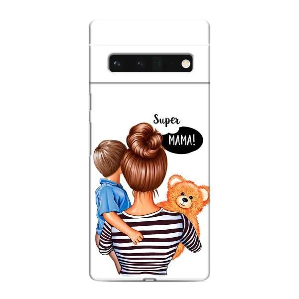 Чехол с принтом «Мама с сыном» для Google Pixel 6 Pro