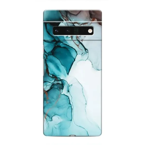 Чехол с принтом «Бирюзовый мрамор» для Google Pixel 6 Pro Чехол с принтом «Бирюзовый мрамор» для Google Pixel 6 Pro