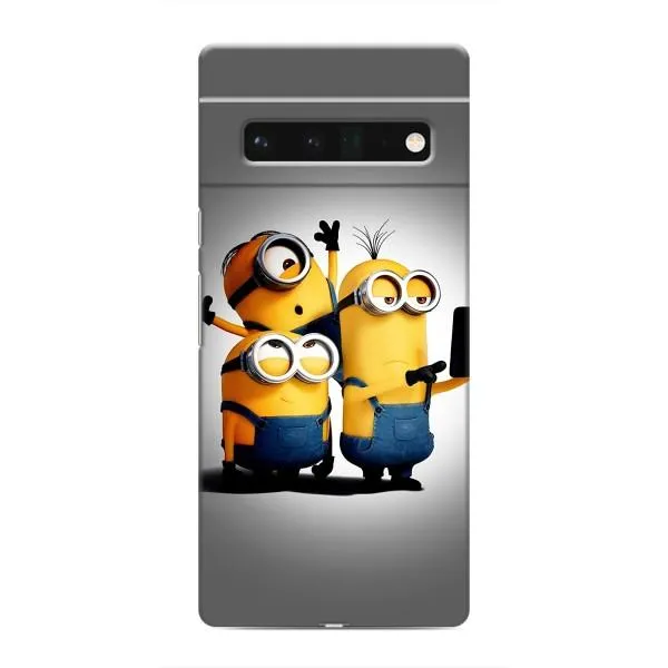 Чехол с принтом «Три миньона» для Google Pixel 6 Pro