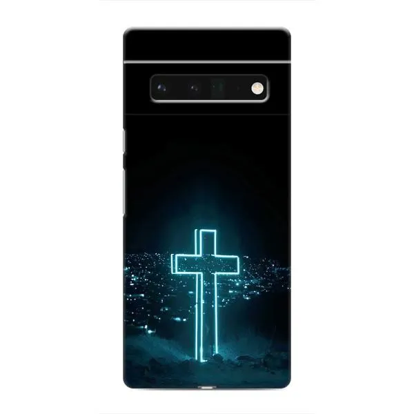Чехол с принтом «Крест и город» для Google Pixel 6 Pro