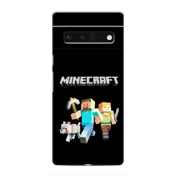 Чехол с принтом «герои Minecraft» для Google Pixel 6 Pro Чехол с принтом «герои Minecraft» для Google Pixel 6 Pro
