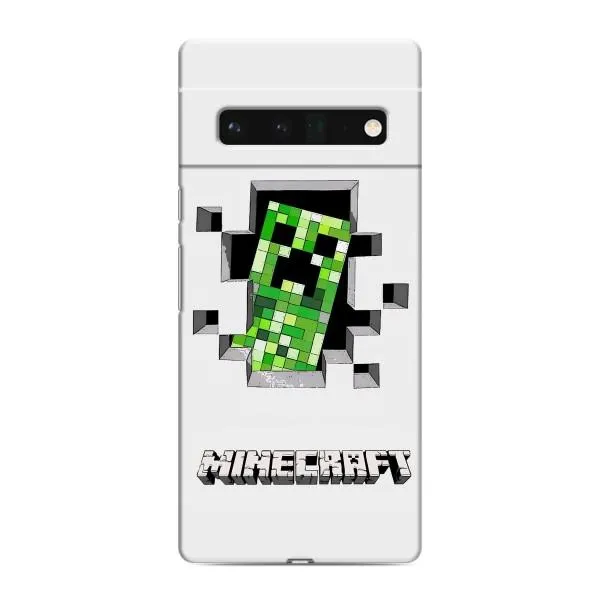 Чехол с принтом «крипер Майнкрафт» для Google Pixel 6 Pro Чехол с принтом «крипер Майнкрафт» для Google Pixel 6 Pro