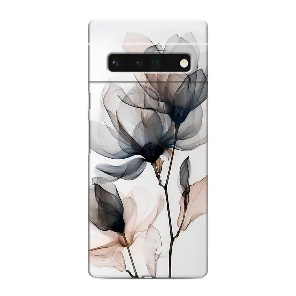 Чехол с принтом «Цветы на белом» для Google Pixel 6 Pro Чехол с принтом «Цветы на белом» для Google Pixel 6 Pro