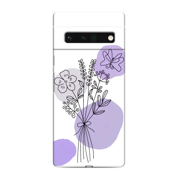 Чехол с принтом «Букет фиолетовая абстракция» для Google Pixel 6 Pro Чехол с принтом «Букет фиолетовая абстракция» для Google Pixel 6 Pro