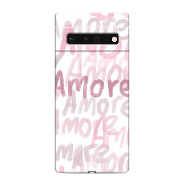Чехол с принтом «Аморе любовь» для Google Pixel 6 Pro Чехол с принтом «Аморе любовь» для Google Pixel 6 Pro
