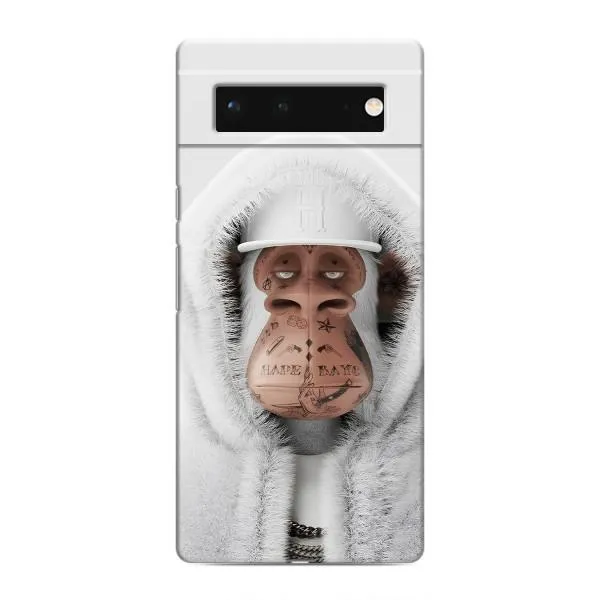 Чохол з принтом «мавпа NFT в тату» для Google Pixel 6