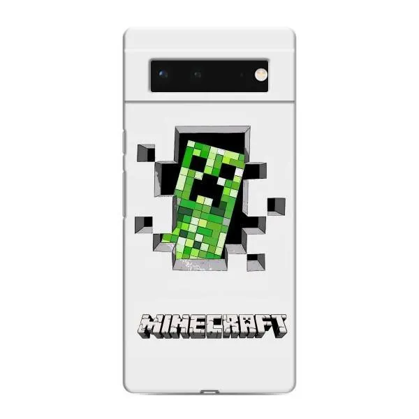 Чохол з принтом «кріпер Майнкрафт» для Google Pixel 6