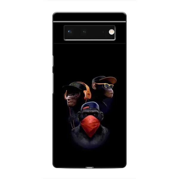 Чохол з принтом «Три мавпи» для Google Pixel 6 Чохол з принтом «Три мавпи» для Google Pixel 6
