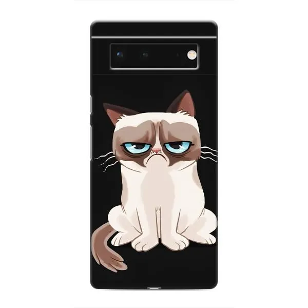 Чохол з принтом «Сумний кіт» для Google Pixel 6 Чохол з принтом «Сумний кіт» для Google Pixel 6
