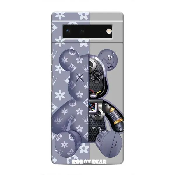 Чохол з принтом «Робот Медведик» для Google Pixel 6 Чохол з принтом «Робот Медведик» для Google Pixel 6