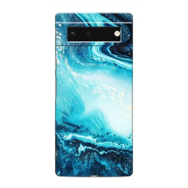 Чохол з принтом «Блакитний мрамор» для Google Pixel 6
