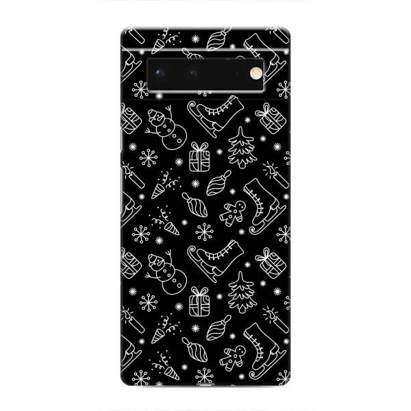 Чохол з принтом «Новорічний фон» для Google Pixel 6