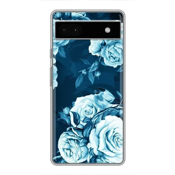 Чехол с принтом «Голубые Бутоны» для Google Pixel 6a Чехол с принтом «Голубые Бутоны» для Google Pixel 6a