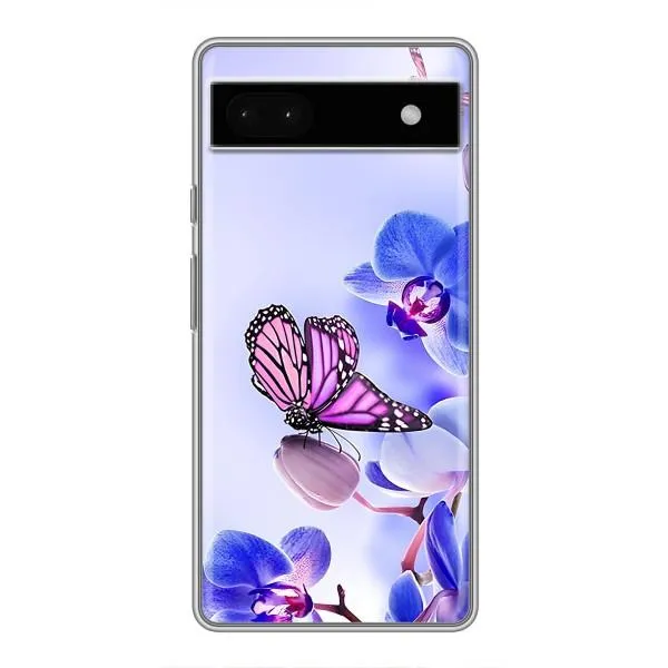 Чехол с принтом «Бабочка на цветочке» для Google Pixel 6a