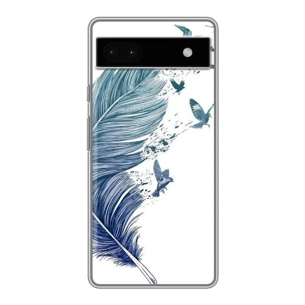 Чехол с принтом «Перышко» для Google Pixel 6a