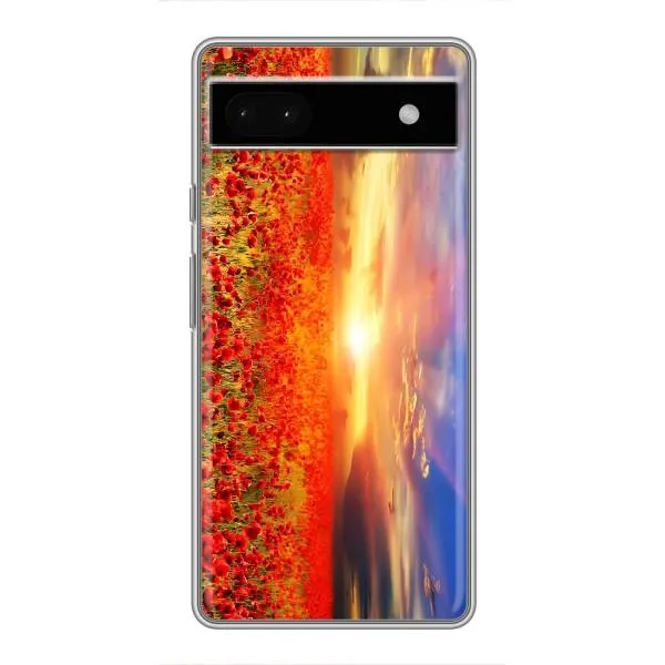 Чехол с принтом «Поле тюльпанов» для Google Pixel 6a