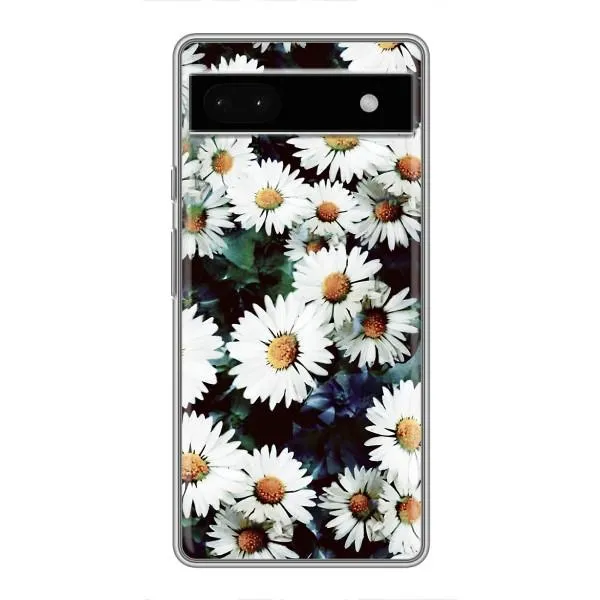Чехол с принтом «Ромашки» для Google Pixel 6a