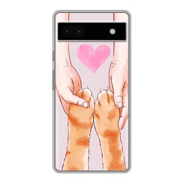 Чехол с принтом «Любовь к котикам» для Google Pixel 6a