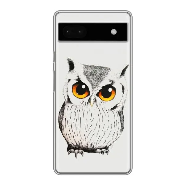 Чохол з принтом «Мила Сова» для Google Pixel 6a