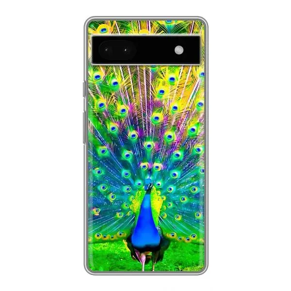 Чохол з принтом «Яскравий Павлин» для Google Pixel 6a
