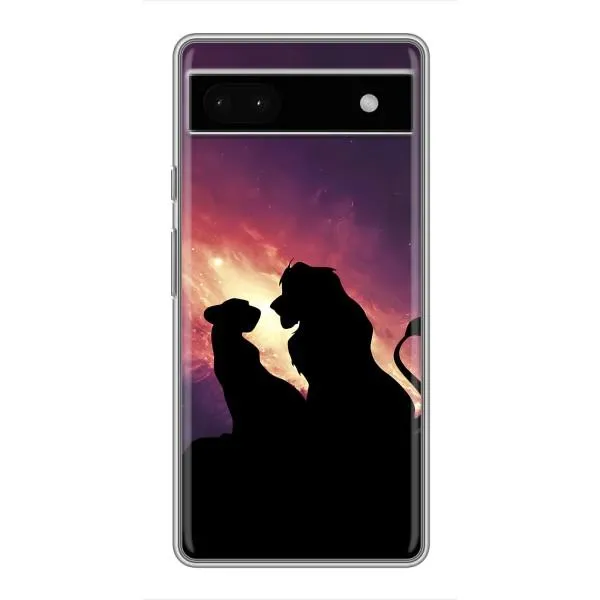 Чохол з принтом «Силует Сімба і Налу» для Google Pixel 6a
