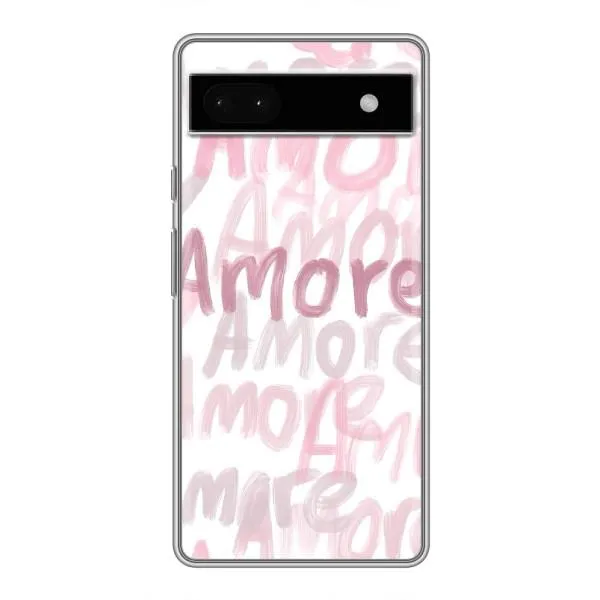 Чехол с принтом «Аморе любовь» для Google Pixel 6a