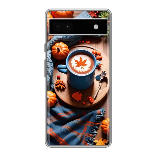 Чехол с принтом «Кофе и тыковки» для Google Pixel 6a