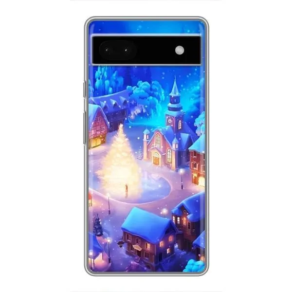 Чохол з принтом «Різдвяне місто» для Google Pixel 6a